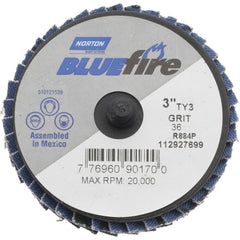 NORTON Norton 77696090170 Flap Disc 36 Grit Type 27 3 Inch
