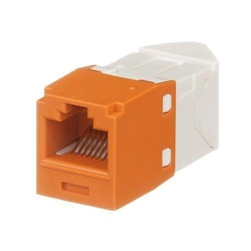 PANDUIT Panduit CJLR688TGOR Cat6 45 Degree Keystone Jack