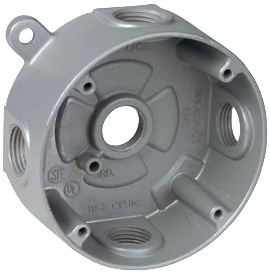 MULBERRY METAL PRODUCTS Mulberry Metal Products 30316 4 in Round Aluminum Box (Each) BWF RB-5V