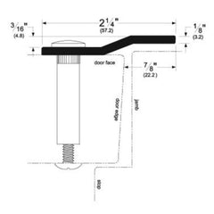 PEMKO Pemko 3572SP80 Offset Security Bar 80 Inches Galvanized Steel