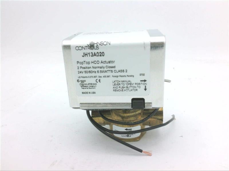 JOHNSON CONTROLS Johnson Controls JT2222H13A020 J Series electric zone valve 24 Vac (1/2 in NPT) JH13A020