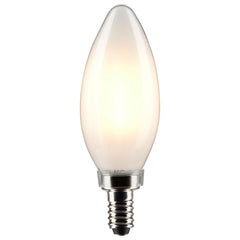SATCO-NUVO Satco-Nuvo S21823 B11 LED Frosted Candelabra E12 4W (2-Pack)