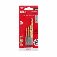 MILWAUKEE Milwaukee 48-89-4644 Shockwave Red Helix Drill Bit Set 4pc