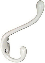 NATIONAL HARDWARE National Mfg N266-056 Heavy Duty Garment Hook White 5 Pack