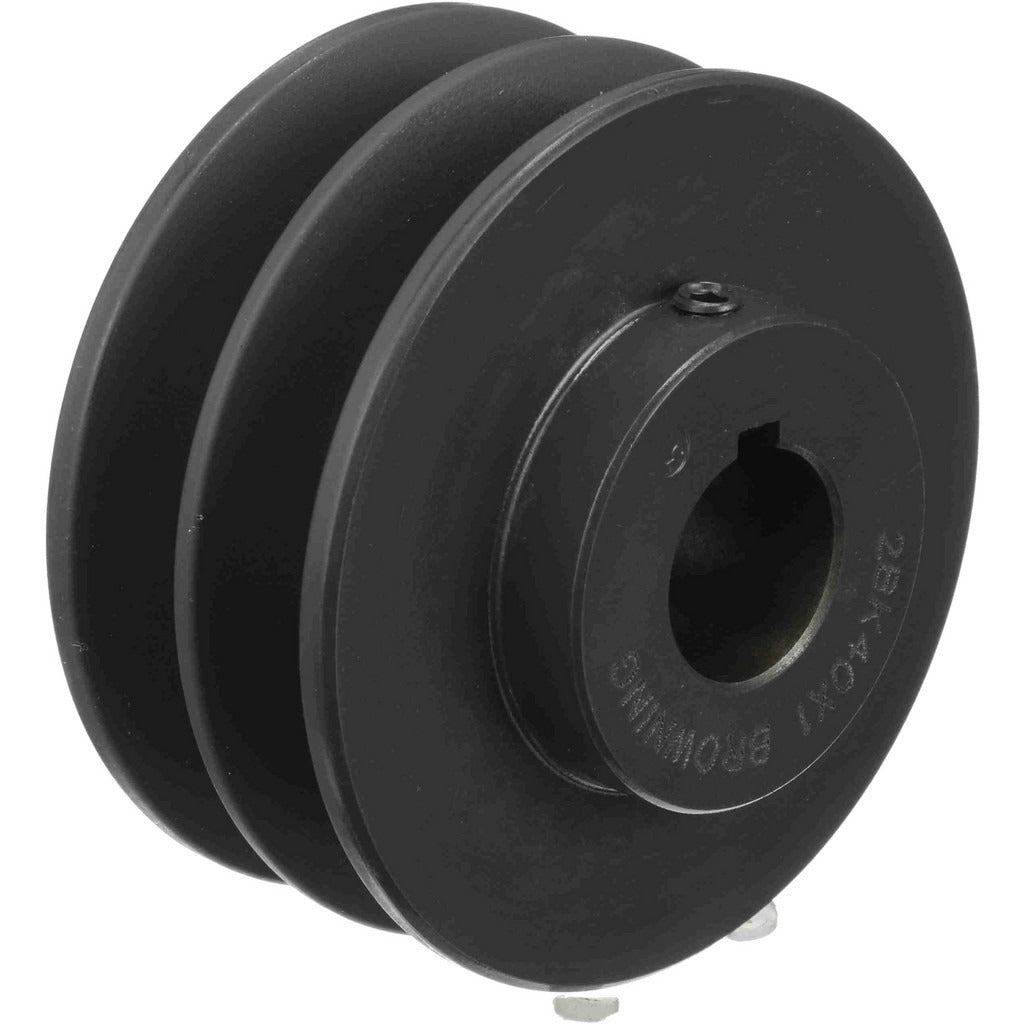 BROWNING Browning 1033414 Two Groove Sheave 3.95in Od Cast Iron
