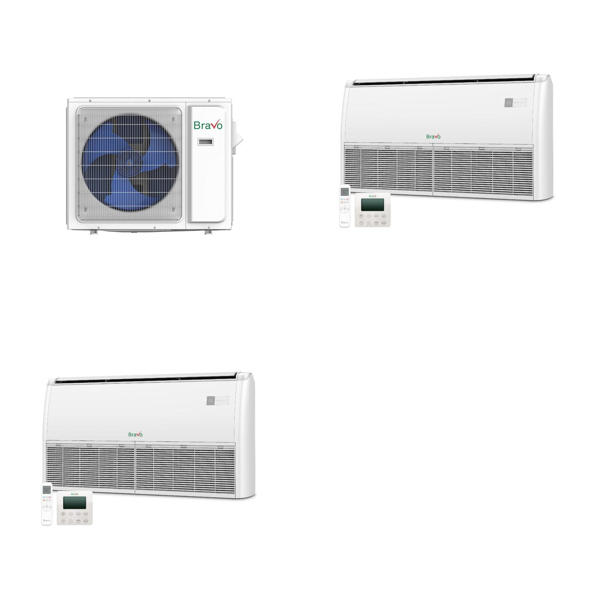 BRAVO ROMA BRAVO ROMA 42000 BTU R-410A 24 SEER2 4-Zone Floor/Ceiling Mini Split
