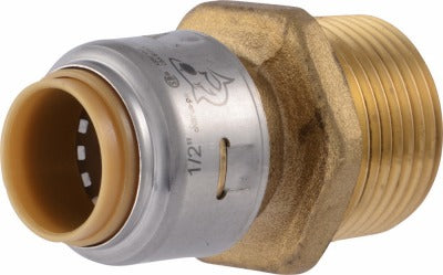 SHARKBITE Sharkbite U116LFA Push Fit Reducing Connector 1/2x3/4 Mip