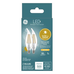 GE G E Lighting 93121492 Led Dusk to Dawn Candelabra Bulb 5W