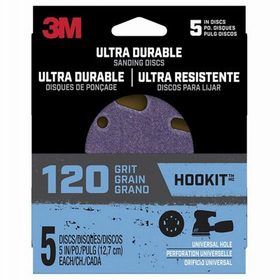 3M 3M Company DISC5IN5PK120 Sanding Discs 5 in 120 Grit 5 Pack