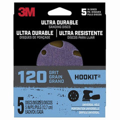 3M 3M Company DISC5IN5PK120 Sanding Discs 5 in 120 Grit 5 Pack