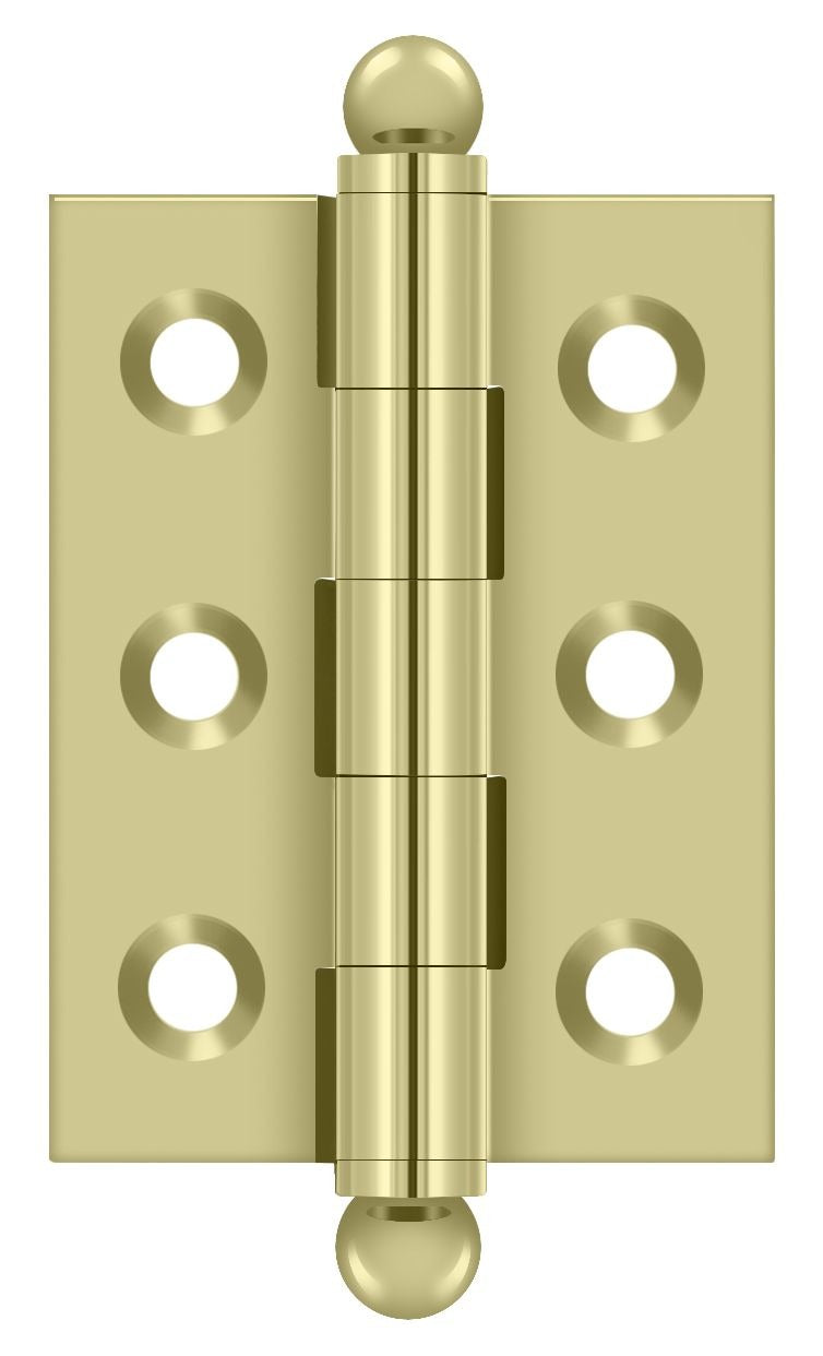 DELTANA Deltana CH2015U3-UNL Ball Tip Hinge Unlacquered Bright Brass