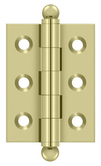 DELTANA Deltana CH2015U3-UNL Ball Tip Hinge Unlacquered Bright Brass