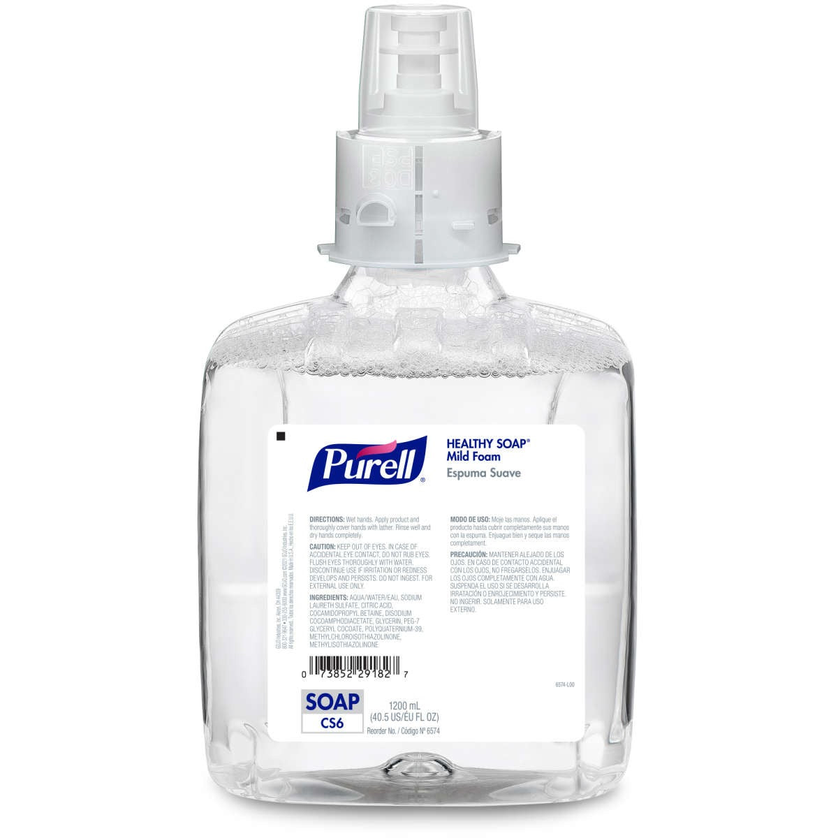 GOJO Gojo GOJ657402 Purell Healthy Soap Mild Foam CS6 1200 mL Cartridge