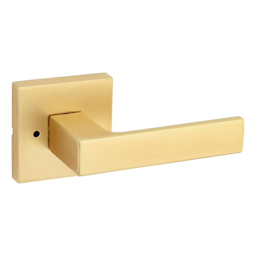 KWIKSET Kwikset 730SALSQT-4 Singapore Lever Privacy Lock Satin Brass