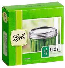BALL Ball 1440042050 Wide Mouth Dome Canning Lids 12 Pack