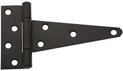 NATIONAL HARDWARE National Mfg N129-155 6 Inch Black Extra Heavy T-hinge 2 Pack