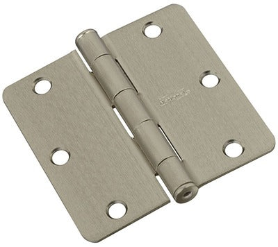 NATIONAL HARDWARE National Mfg N830-327 3.5 in Satin Nickel Door Hinge 3 Pack