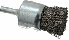WEILER Weiler 90294 End Brush 1 in Crimped Steel Wire 6mm Shank