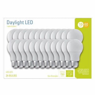 GE Ge Lighting 93130362 Led A19 10W 5000K Bulb 24 Pack
