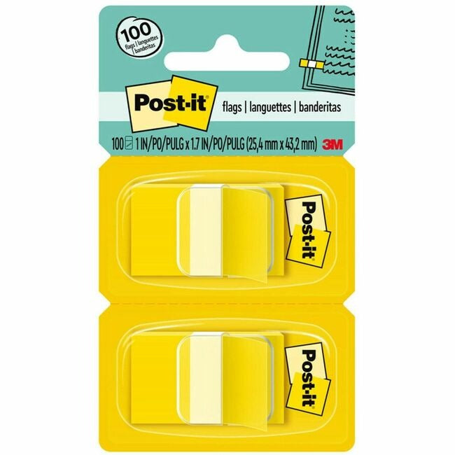 3M 3M MMM680YW2 Post-it Flags 100 Pack (50/Dispenser) Replacement MMM680YW2