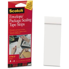 3M 3M MMM3750P2CR Scotch Envelope/Package Sealing Tape Strips (2 x 6, 2 Pack) 3750P-2CR