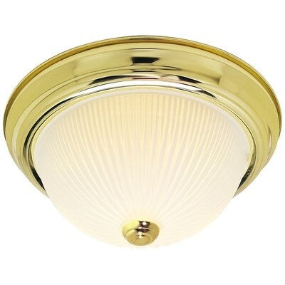 SATCO-NUVO Satco-Nuvo 76/132 2-Light Flush Mount 120V 60W (13-1/4 Inch) SF76-132