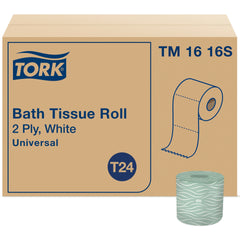 TORK Tork TM1616S Universal 2-Ply Toilet Paper 500 Sheets Roll (96/Case) SCA-TM1616