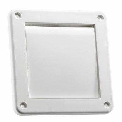 LAMBRO INDUSTRIES Lambro Industries 1422W Single Flap Louver Vent 4 Inches