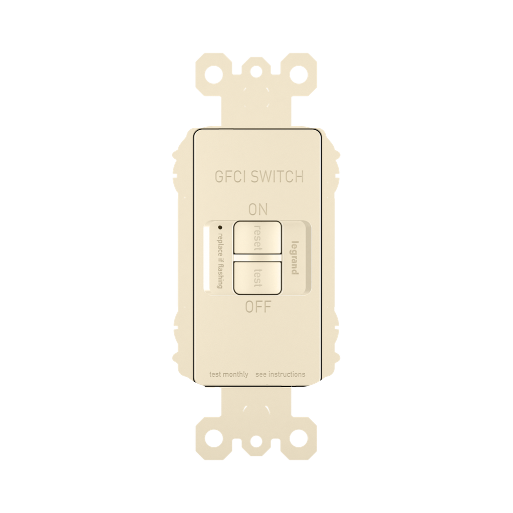 PASS & SEYMOUR Pass & Seymour 2087LA GFCI Dead Front Receptacle Self-Test 125 VAC 20 Amp