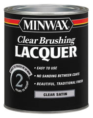 MINWAX Minwax 15510 Clear Satin Brushing Lacquer Quart