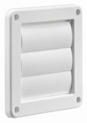 LAMBRO INDUSTRIES Lambro Industries 2676W Louver Vent Face 4 Inches White