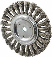WEILER Weiler 94645 Knotted Wheel Brush 6 Inch Stainless Steel
