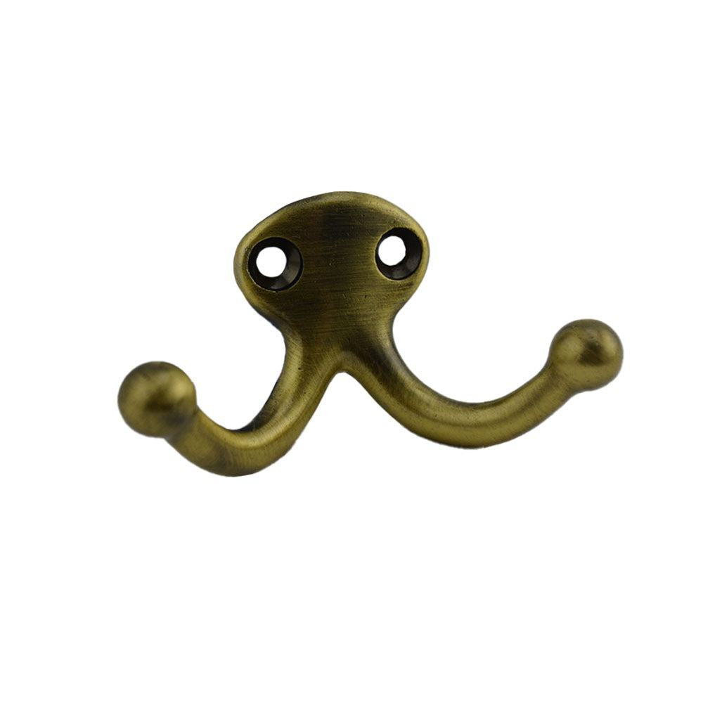 IVES Ives 582A5 Double Wardrobe Hook Antique Brass Aluminum