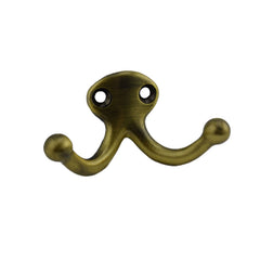 IVES Ives 582A5 Double Wardrobe Hook Antique Brass Aluminum