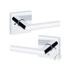 KWIKSET Kwikset 730MILSQT-26 Milan Lever Privacy Lock Bright Chrome
