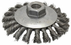 WEILER Weiler 94676 Knotted Wheel Brush 4 Inch 12500 Rpm