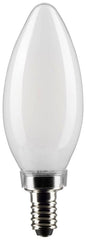 SATCO-NUVO Satco-Nuvo S21823 B11 LED Frosted Candelabra E12 4W (2-Pack)