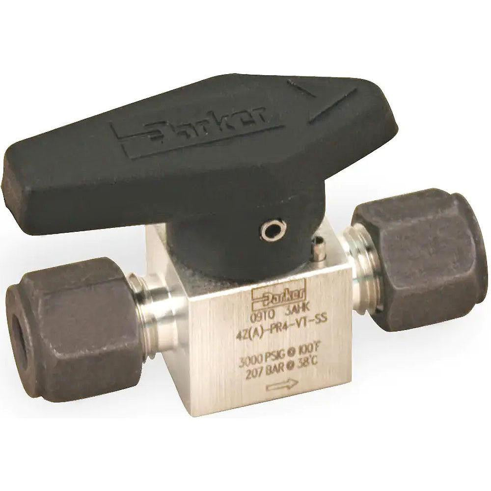 PARKER Parker 4Z-PR4-VT-SS Plug Valve 3000 Psi 1/4 in Ss
