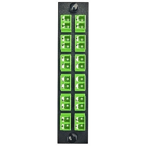 HUBBELL Hubbell Premise Wiring FSPNLCDS12GN Fiber Adapter Panel