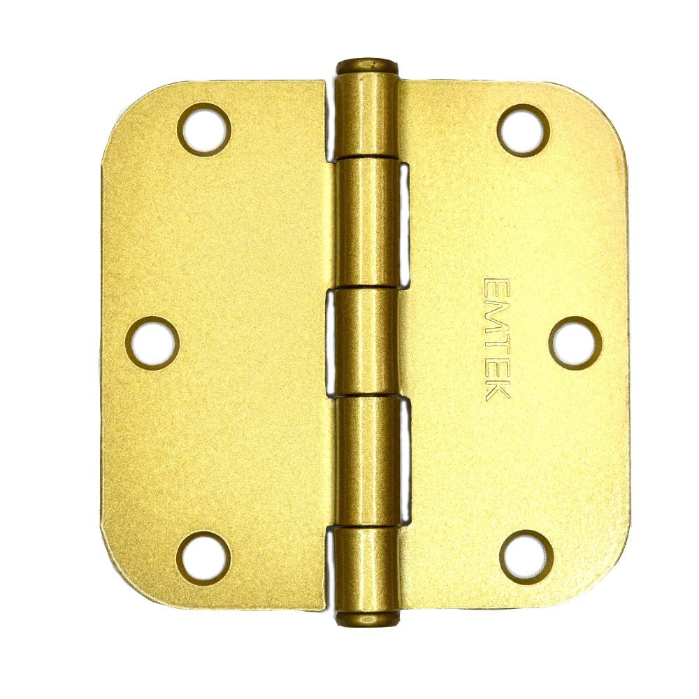 EMTEK Emtek 91033US4 3.5x3.5 Steel Hinge Pair Satin Brass