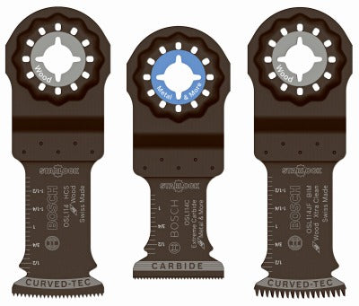 BOSCH Bosch OSL003VP 3 Piece Oscillating Blade Set Starlock