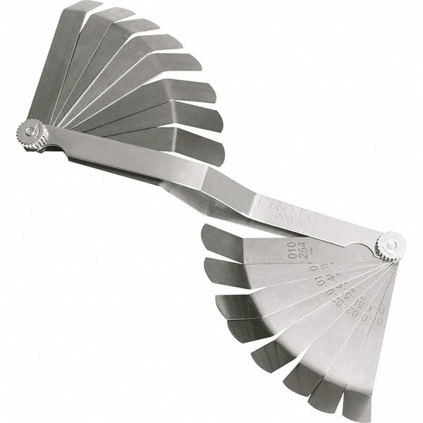 STANLEY Stanley J000R Feeler Gage Set 16 Leaves Steel
