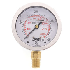 WINTERS INSTRUMENTS Winters Instruments PFQ817 2-1/2 inches Stainless Steel Liquid Filled Gauge (2.5 inch)