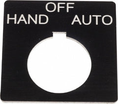 SCHNEIDER ELECTRIC Schneider Electric 9001KN160BP Legend Plate Hand Off Auto