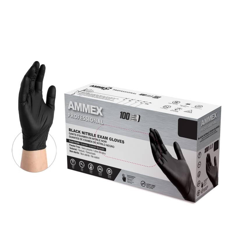 AMMEX Ammex abnpf48100 Nitrile Exam Gloves X-large 100 Count
