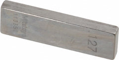 MITUTOYO Mitutoyo 611167-541 Steel Gage Block 0.127 in Grade AS-1