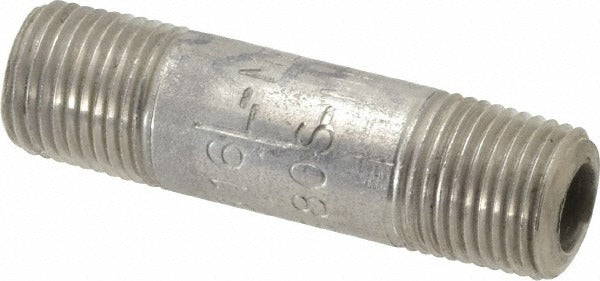 MERIT BRASS Merit Brass 6502-150 Ss Pipe Nipple 1/8 in Sch 80 316 316L