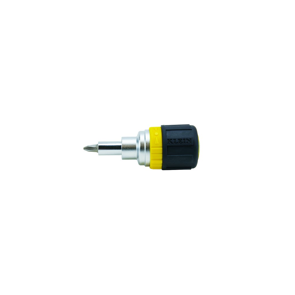 KLEIN TOOLS Klein Tools 32593 6-in-1 stubby ratcheting screwdriver 3.5 inch