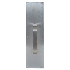 TRIMCO Trimco 10143630 Pull Plate with 1199 Pull Satin Stainless Steel