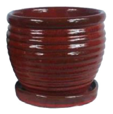 TRENDSPOT Trendspot Inc CR10479-08D Honey Jar Planter 9 in Red